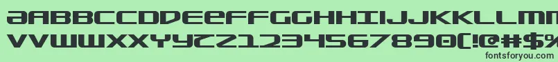 Sdf Bold Font – Black Fonts on Green Background