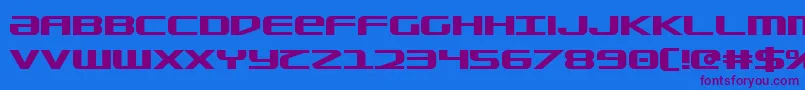 Sdf Bold Font – Purple Fonts on Blue Background