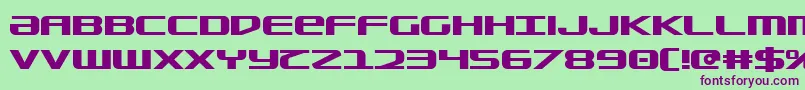 Sdf Bold Font – Purple Fonts on Green Background