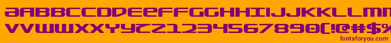 Sdf Bold Font – Purple Fonts on Orange Background