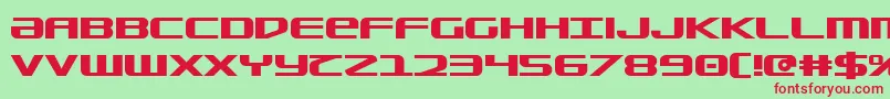 Sdf Bold Font – Red Fonts on Green Background