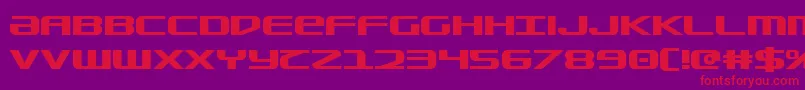 Sdf Bold Font – Red Fonts on Purple Background