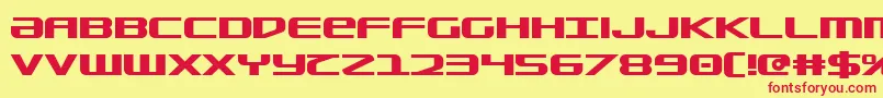 Sdf Bold Font – Red Fonts on Yellow Background