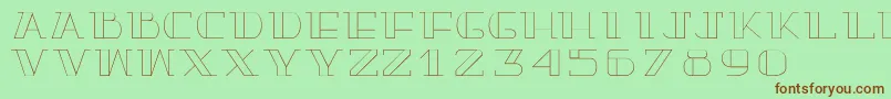 Truelove-fontti – ruskeat fontit vihreällä taustalla