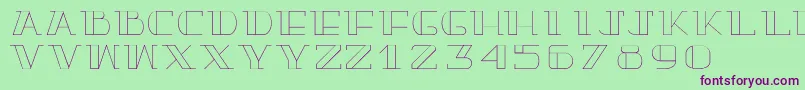 Truelove-fontti – violetit fontit vihreällä taustalla