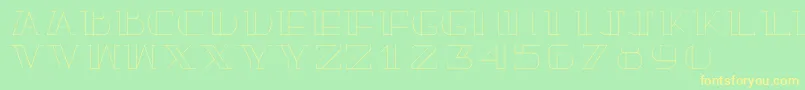 Truelove Font – Yellow Fonts on Green Background