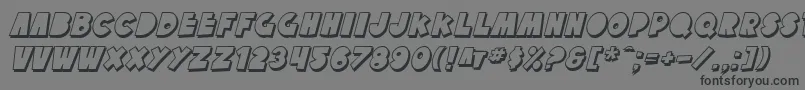 SfTattleTalesShadowItalic Font – Black Fonts on Gray Background