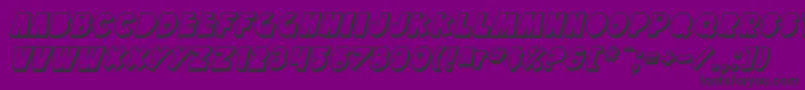 SfTattleTalesShadowItalic Font – Black Fonts on Purple Background