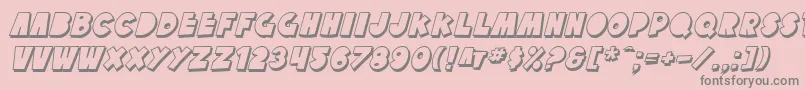 SfTattleTalesShadowItalic Font – Gray Fonts on Pink Background