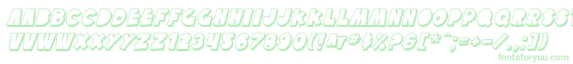 SfTattleTalesShadowItalic Font – Green Fonts on White Background