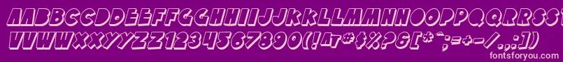 SfTattleTalesShadowItalic Font – Pink Fonts on Purple Background