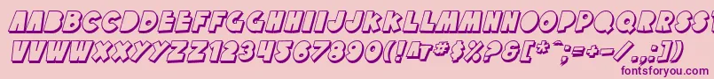SfTattleTalesShadowItalic Font – Purple Fonts on Pink Background
