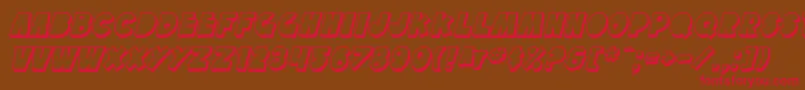 SfTattleTalesShadowItalic Font – Red Fonts on Brown Background