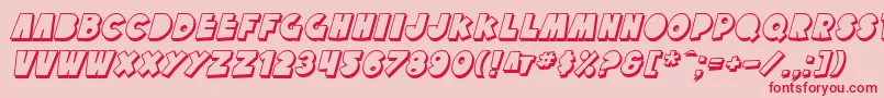 SfTattleTalesShadowItalic Font – Red Fonts on Pink Background