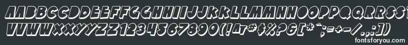 SfTattleTalesShadowItalic Font – White Fonts on Black Background