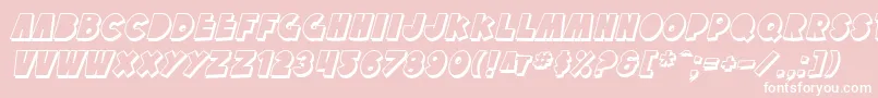 SfTattleTalesShadowItalic Font – White Fonts on Pink Background