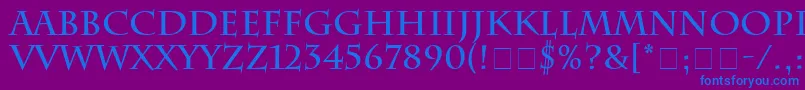 SenatusSsiBold Font – Blue Fonts on Purple Background