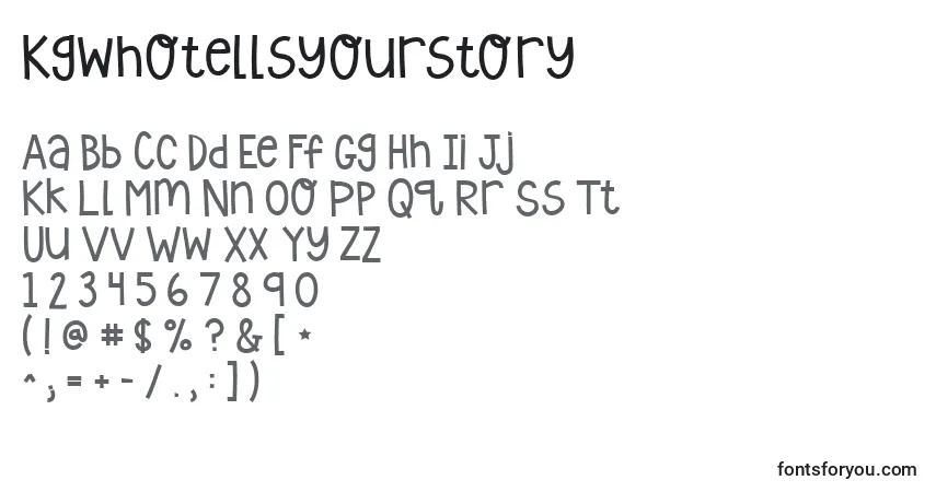 Kgwhotellsyourstory Font – alphabet, numbers, special characters