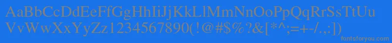 Agteutonicac Font – Gray Fonts on Blue Background