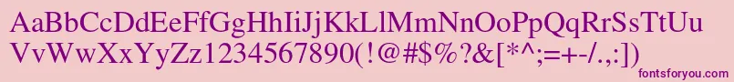Agteutonicac Font – Purple Fonts on Pink Background