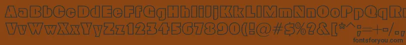 Geoc Font – Black Fonts on Brown Background