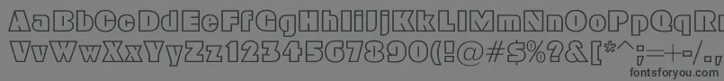 Geoc Font – Black Fonts on Gray Background