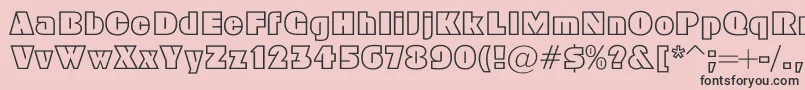 Geoc Font – Black Fonts on Pink Background