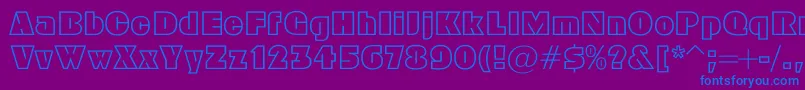 Geoc Font – Blue Fonts on Purple Background