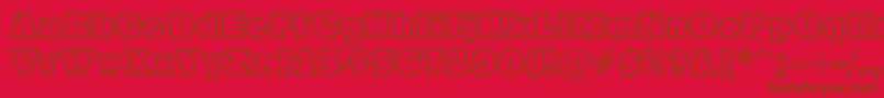 Geoc Font – Brown Fonts on Red Background