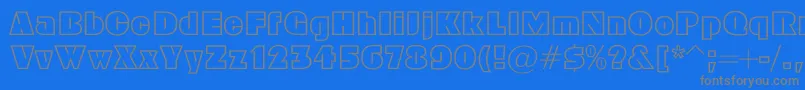 Geoc Font – Gray Fonts on Blue Background