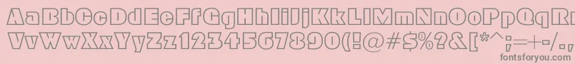 Geoc Font – Gray Fonts on Pink Background