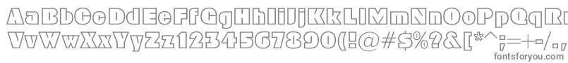 Geoc Font – Gray Fonts on White Background