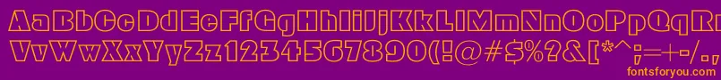 Geoc Font – Orange Fonts on Purple Background