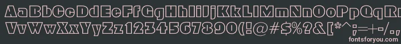 Geoc Font – Pink Fonts on Black Background