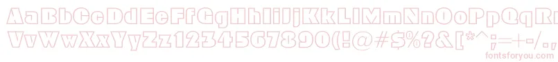 Geoc Font – Pink Fonts on White Background