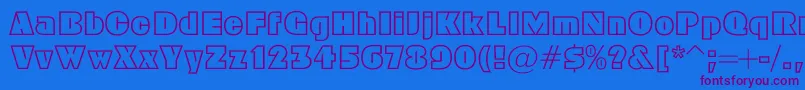 Geoc Font – Purple Fonts on Blue Background