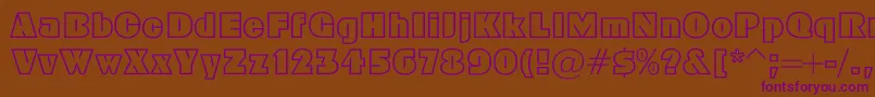 Geoc Font – Purple Fonts on Brown Background