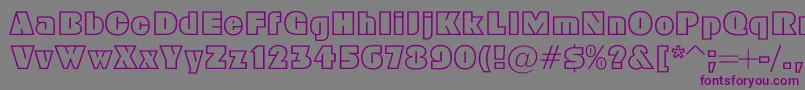 Geoc Font – Purple Fonts on Gray Background