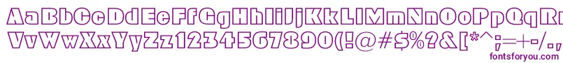 Geoc Font – Purple Fonts on White Background