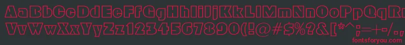 Geoc Font – Red Fonts on Black Background