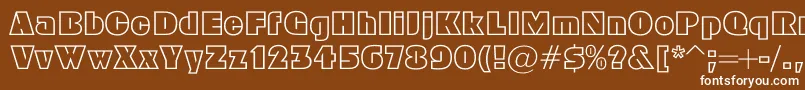 Geoc Font – White Fonts on Brown Background