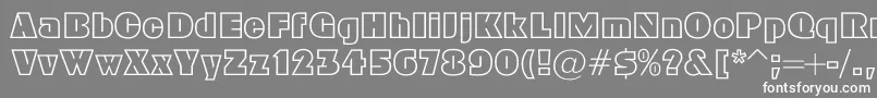 Geoc Font – White Fonts on Gray Background