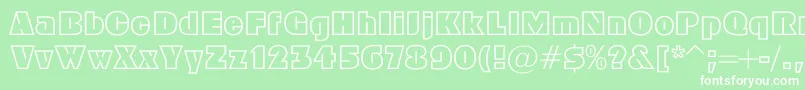 Geoc Font – White Fonts on Green Background