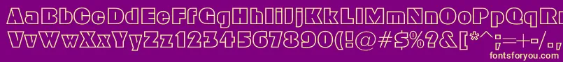 Geoc Font – Yellow Fonts on Purple Background