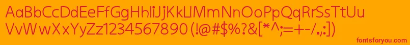 KiddysansBold Font – Red Fonts on Orange Background