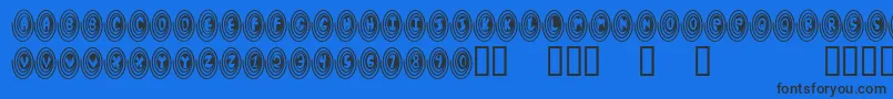 Spiro Font – Black Fonts on Blue Background