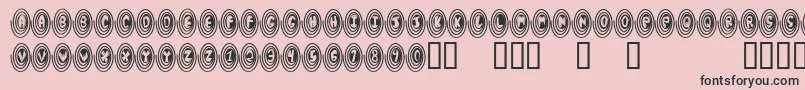 Spiro Font – Black Fonts on Pink Background