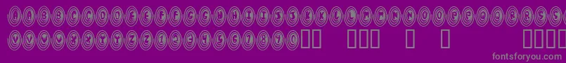 Police Spiro – polices grises sur fond violet