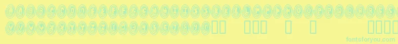 Spiro Font – Green Fonts on Yellow Background