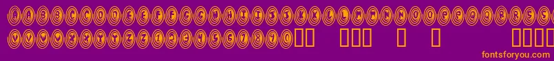 Spiro Font – Orange Fonts on Purple Background